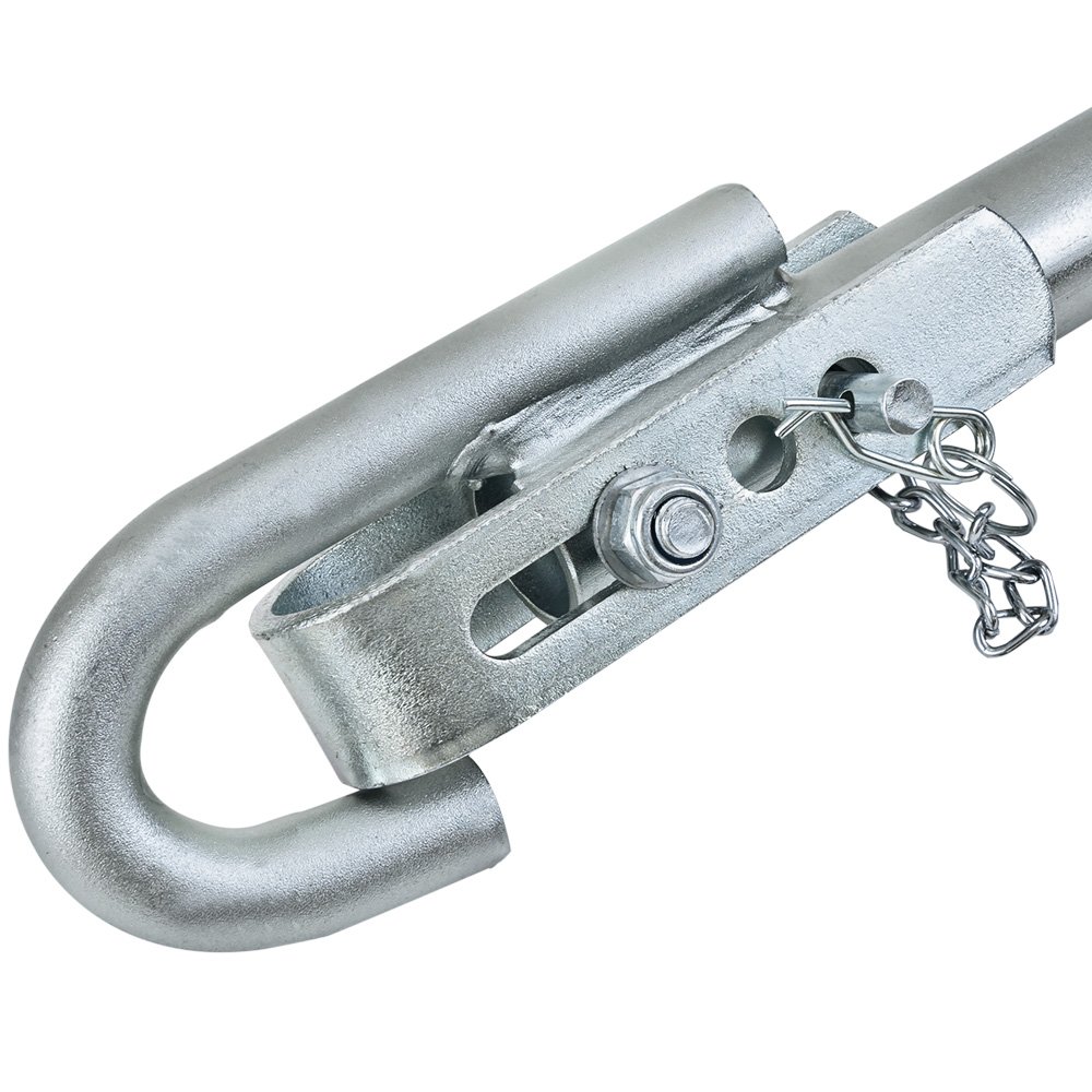 Deuba® Barre de remorquage Voiture 2000kg système d'amortissement Ressort Barre de dépannage TÜV SÜD GS Barre Traction