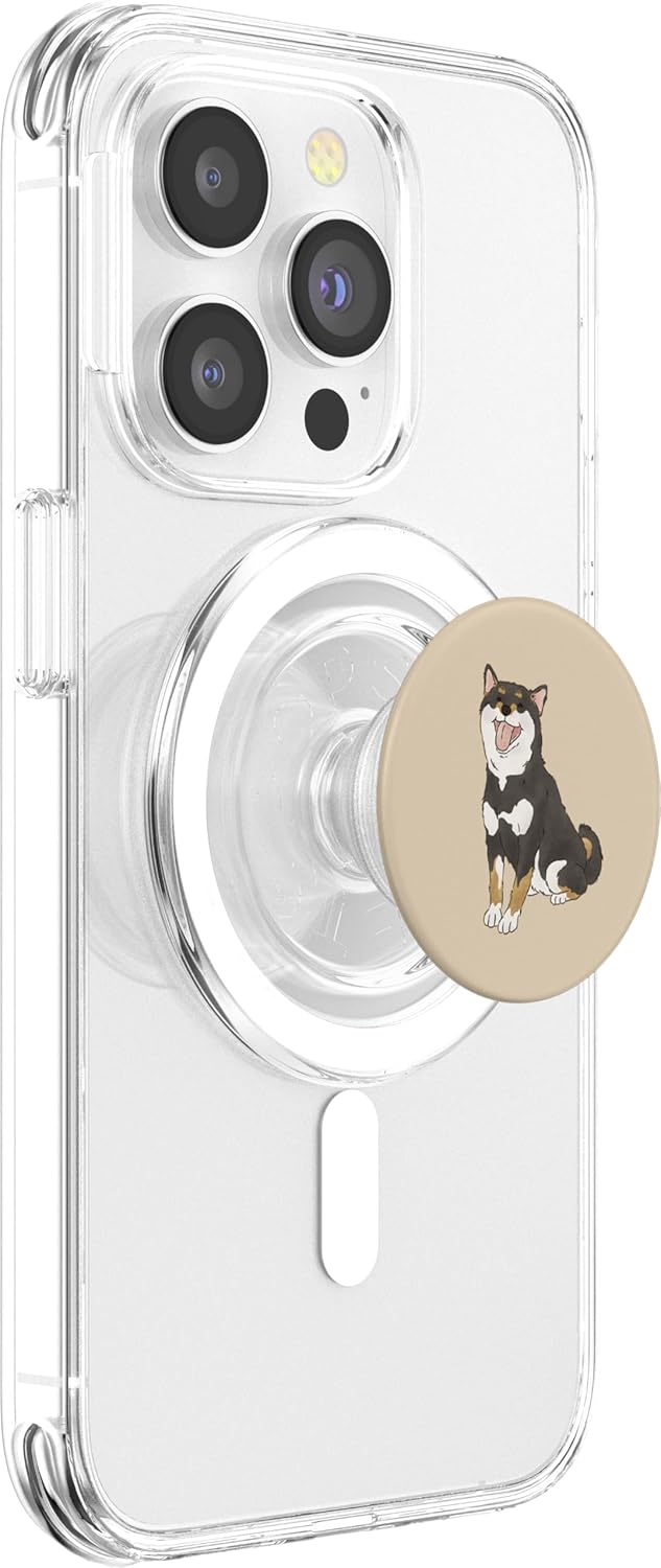Black and Tan Shiba Lovers Shiba Inu Dog Mom PopSockets MagSafe PopGrip for iPhone