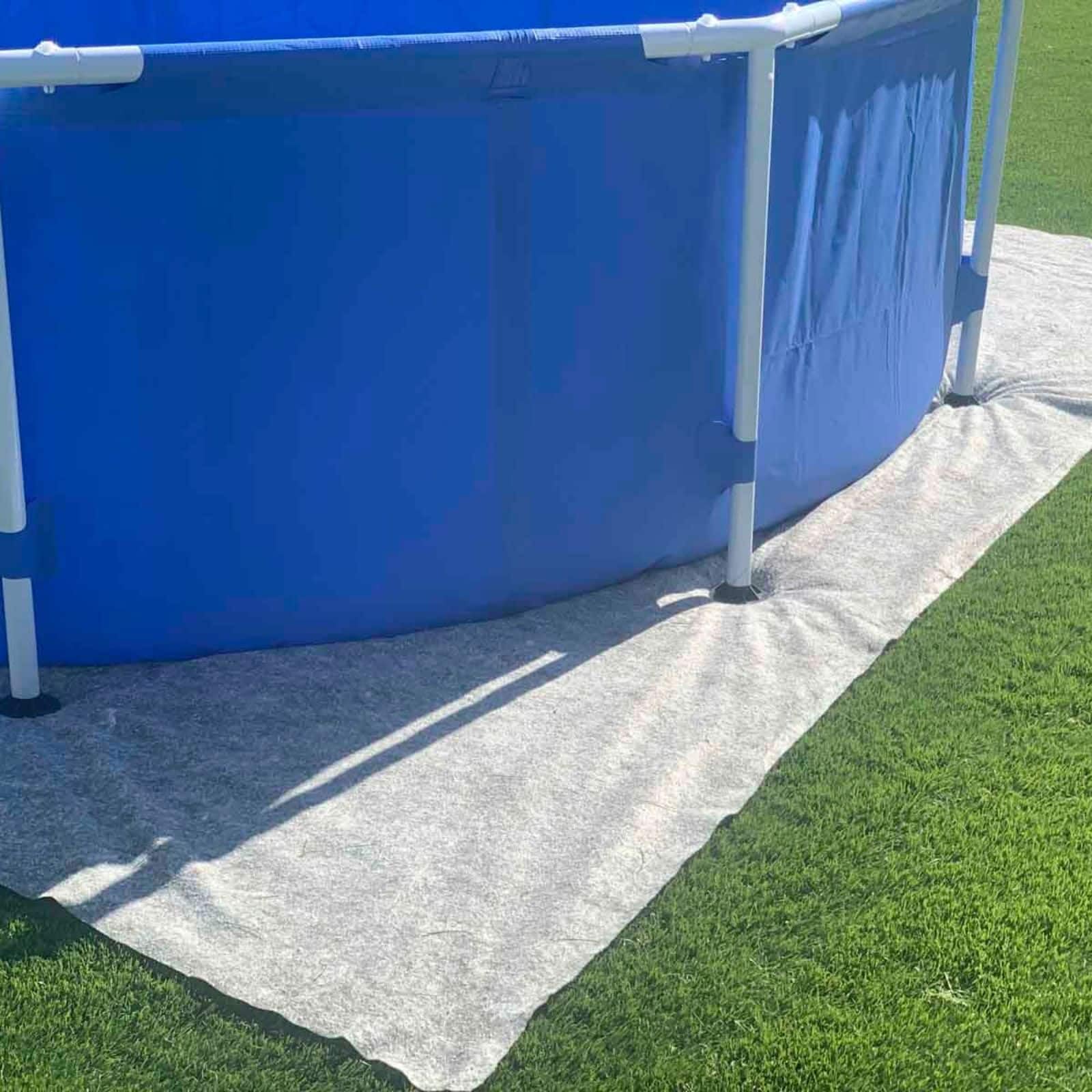 Tapis De Sol Piscine Hors Sol - 550 x 510 cm – 110 g/m² - Feutrine Piscine - Protection Liner - EDG