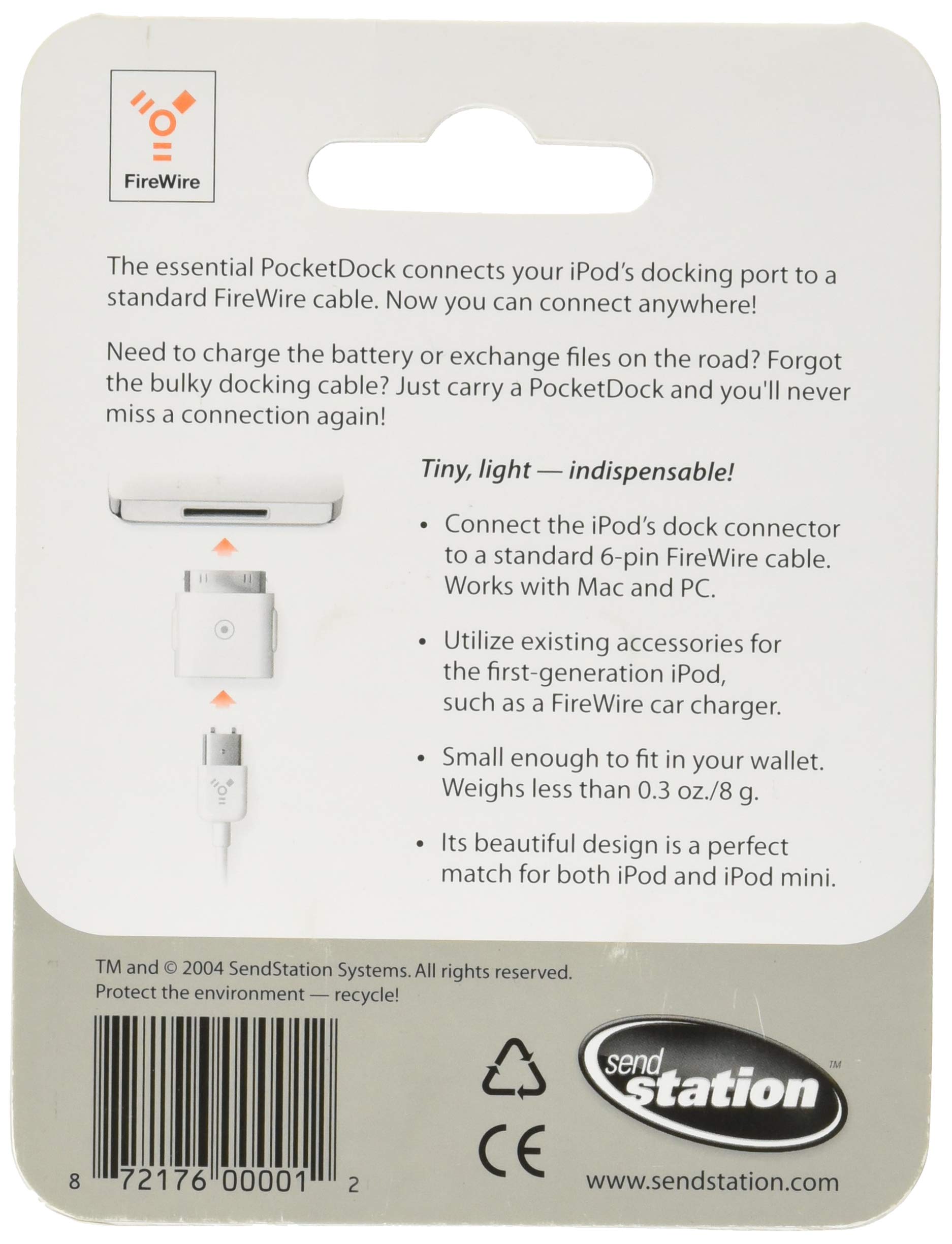PocketDock FireWire (iPod zu FireWire Adapter zum Laden & Synchronisieren)