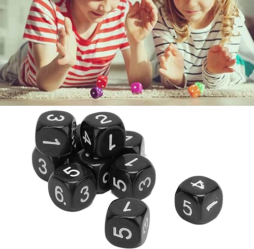 Miniatura 3 de Dados de números 20 dados de plástico de 6 caras de 0630in juego de dados poliédricos de esquina redonda para juegos de mesa de enseñanza numérica
