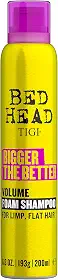 TIGI Shampoo Bed Head Bigger The Better Volume Espuma para cabelos finos 200 ml