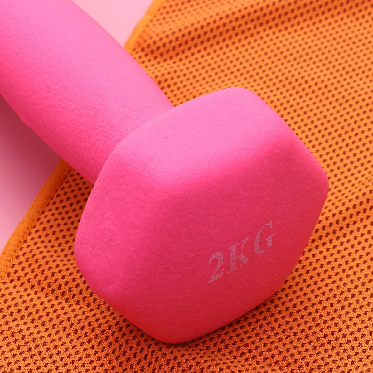 Frosted Exercise Dumbbells for Women Non-slip Hexagonal Hand Weights for Yoga Fitness and Weight Loss Secure Grip Barbells for Arm and Body Training Random Color Pair Random Color
