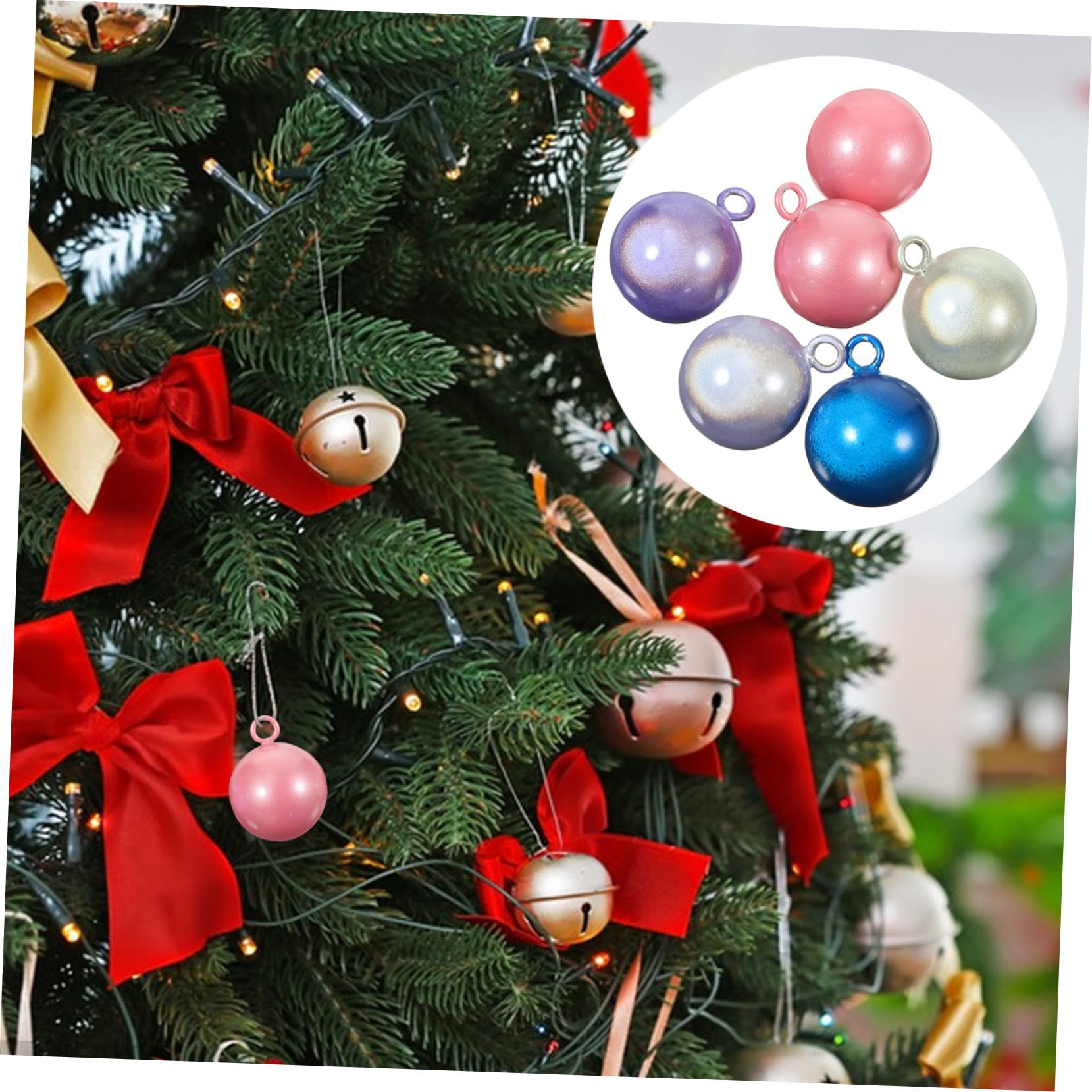 Zerodeko 3 Set Di Campanelli Per Porte Sospesi Piccoli Campanelli Artigianali Rotondi Pendenti Decorativi in ​​stile Giapponese Per Decorazioni 6 Pezzi * 3
