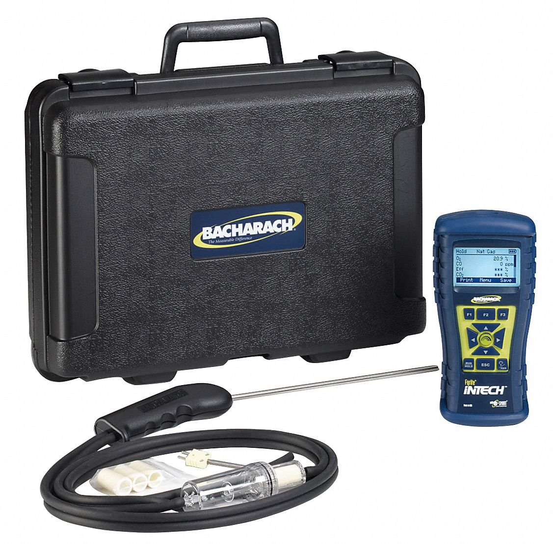Bacharach Fyrite Intech Combustion Analyzer O2/CO - Accurate HVAC Testing with Carrying Case