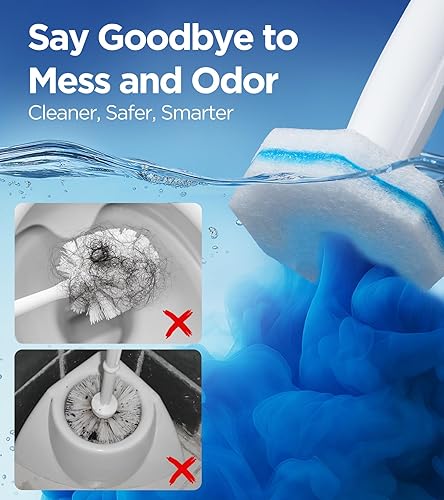 Miniatura 3 de 64 unidades de recambios desechables para varita de inodoro Clorox, limpiadores de taza de inodoro con 5 veces más poder de limpieza con fórmula
