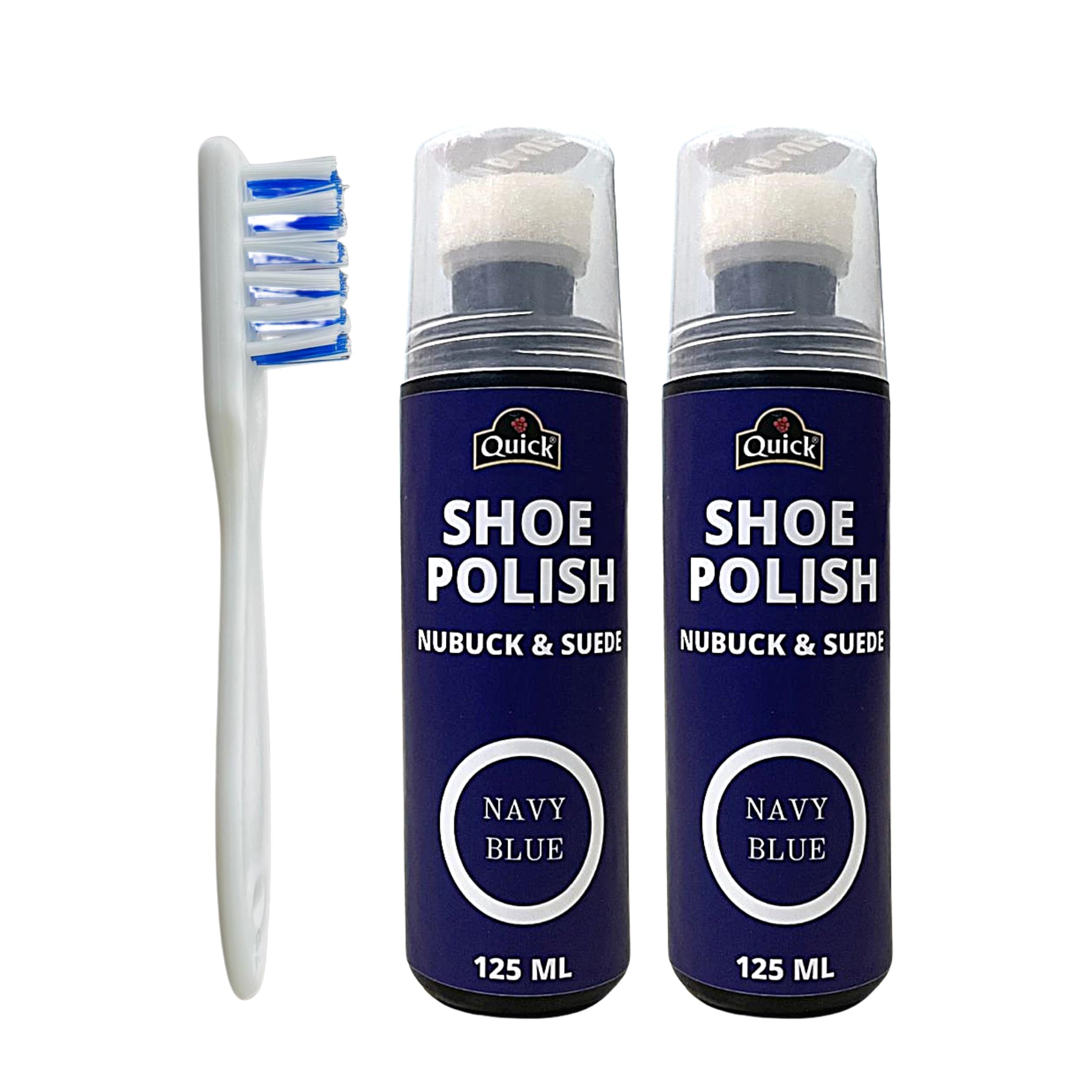 Quick Nubuck and Suede Shoe Polish | Color - Navy Blue | Pack 2 x 125 ML | Nubuck and Suede Renovator (B0D3VKVMWZ) Amazon Price History, Amazon Price Tracker