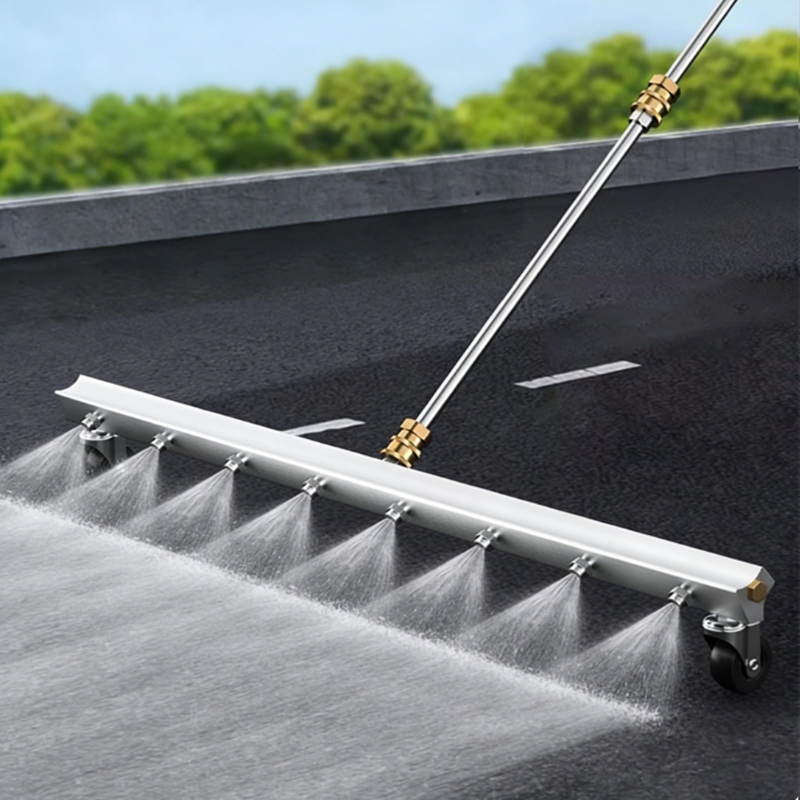 Nettoyeur haute pression de 63,5 cm avec 4 buses, pulvérisateur haute pression pour le nettoyage des allées, du béton, du toit