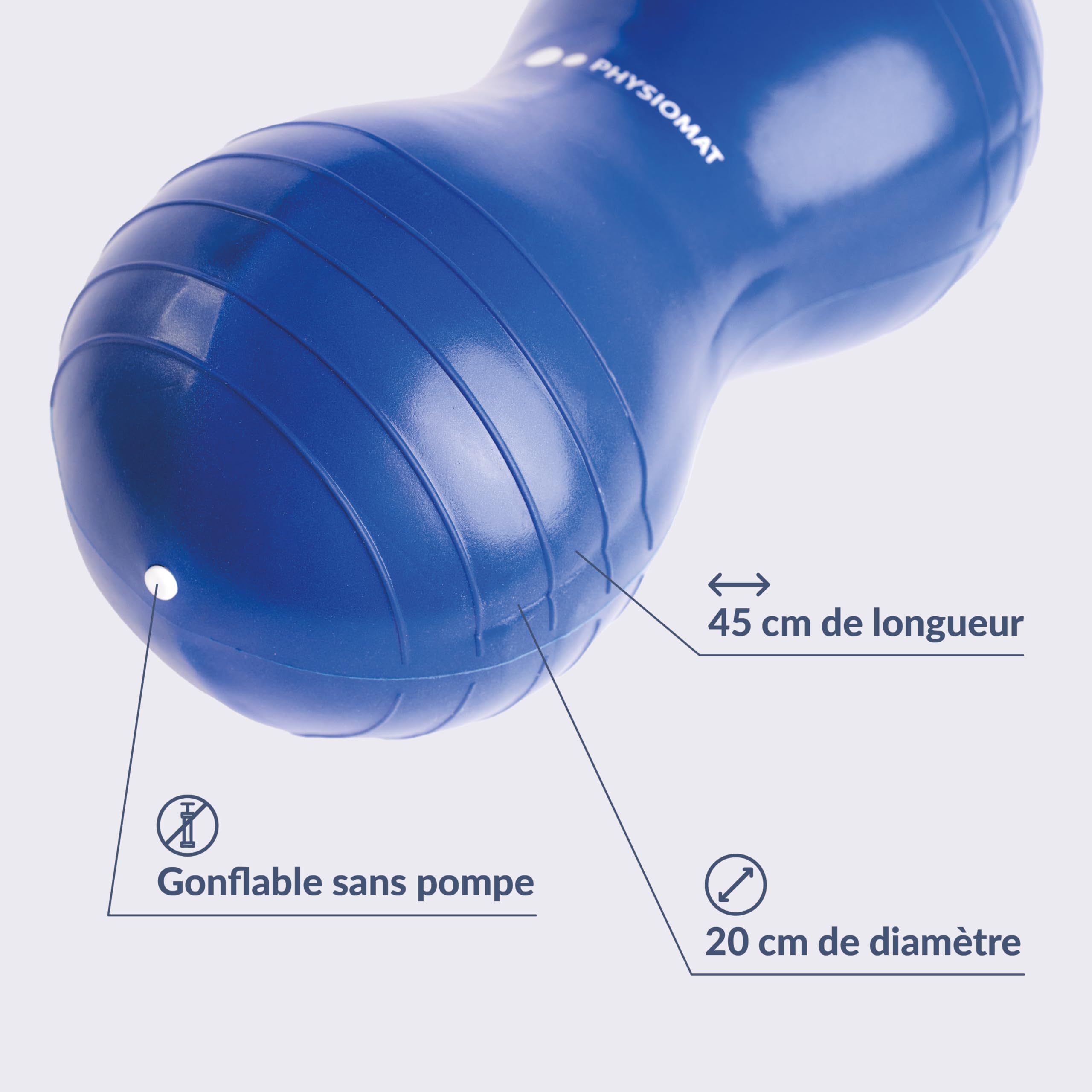Physiomat Globo Cacahuete De Equilibrio Y Rehabilitación | Fitball Para Yoga, Pilates Y Embarazo | Ejercicio De Fortalecimiento Muscular