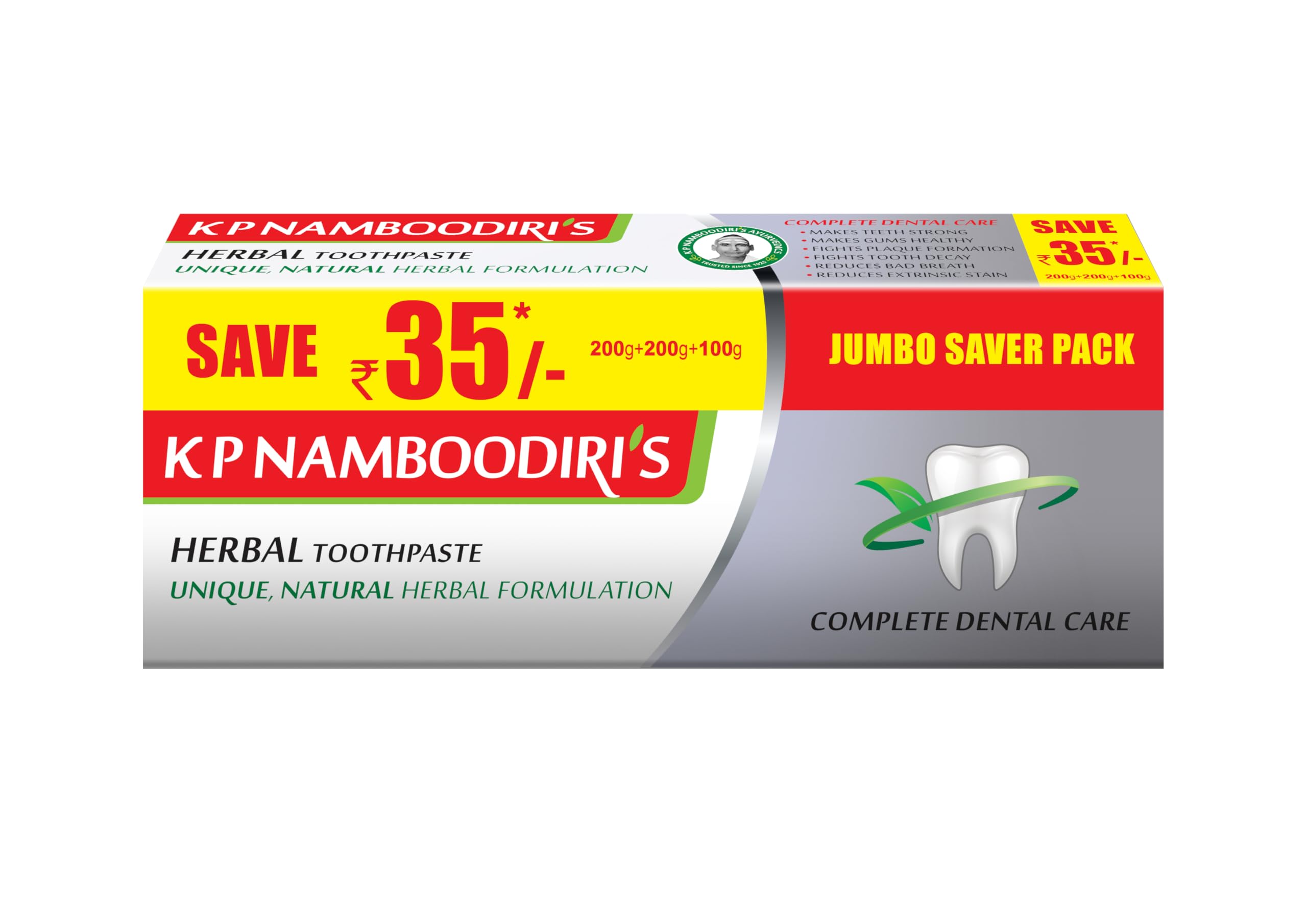 Herbal Toothpaste - B3G1 Free - 600g (4N x 150g)