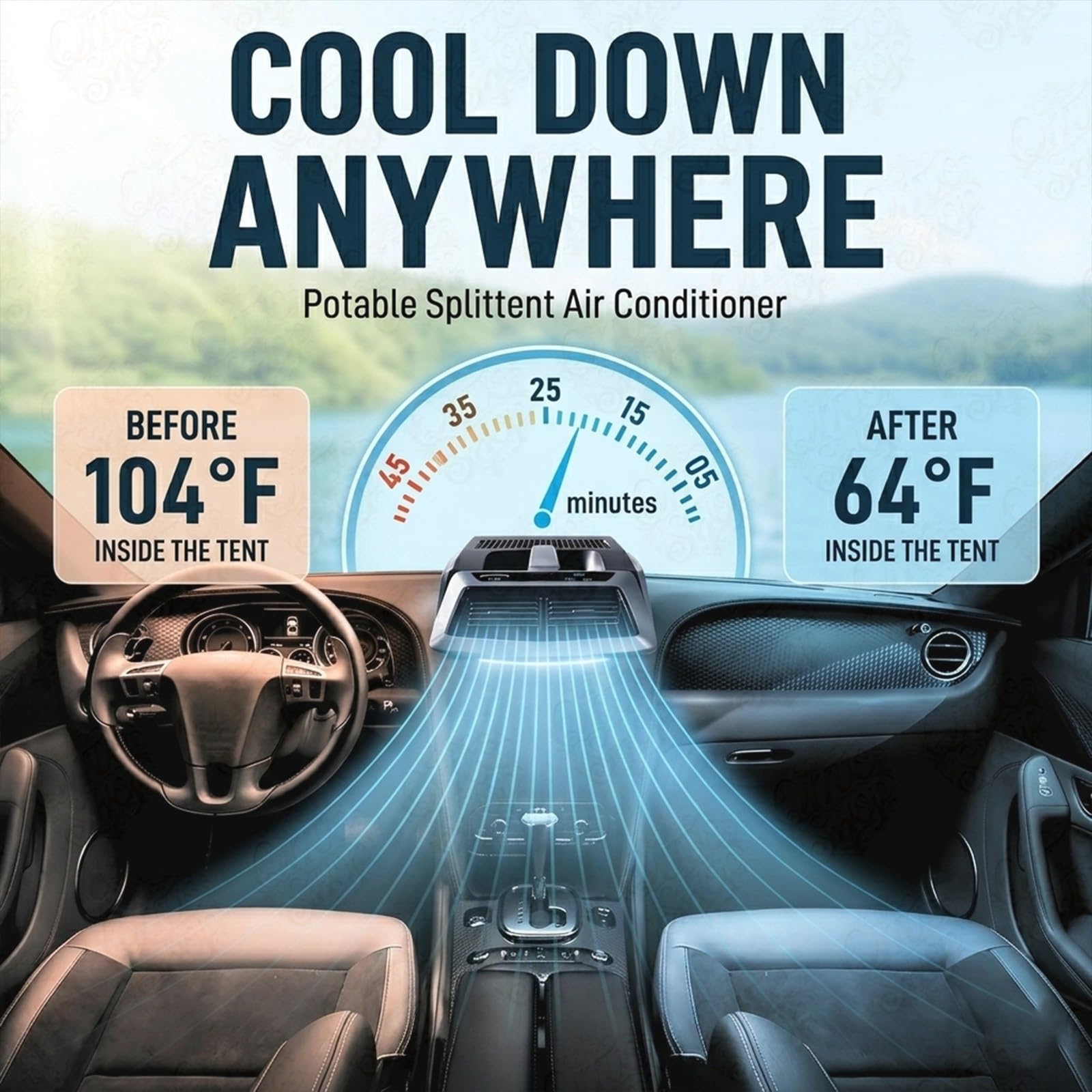 Climatizador Split 6200 BTU: AC Portátil para Camper y RV