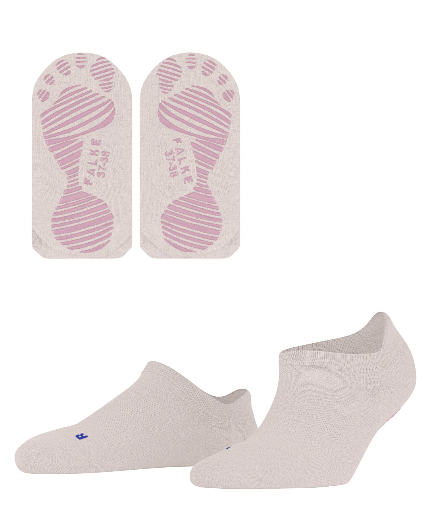 FALKE Women's Cool Kick W Hp Soft Breathable Quick Drying Grips On Sole 1 Pair Grip socks, Pink Light 8458, 5.5/7.5 UK
