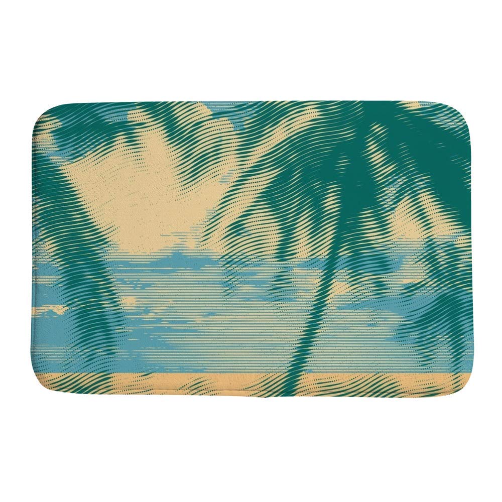 Tapis de bain à mémoire de forme 36 x 61 cm antidérapant et absorbant l'eau