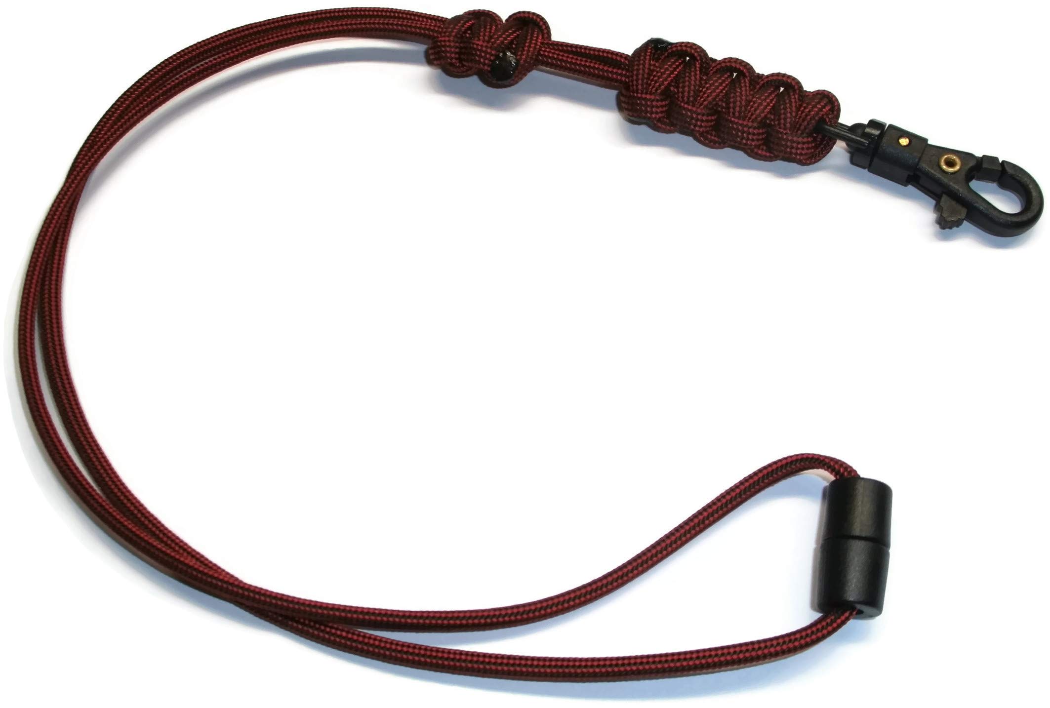 RedVex Paracord Cobra Neck Lanyard with Safety Break-Away and Adjuster - ABS Clip - Choose Your Color and size-Licorice-20