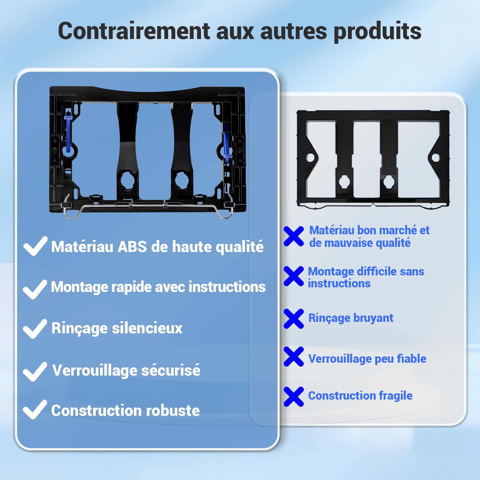 Plaque de Commande WC, Compatible Geberit Sigma, UP300 et UP320, avec Double Chasse, Équipée d'un Set de Leviers de Chasse et d'un Cadre d'Installation, Dimensions 245 × 164mm.(Bronze)