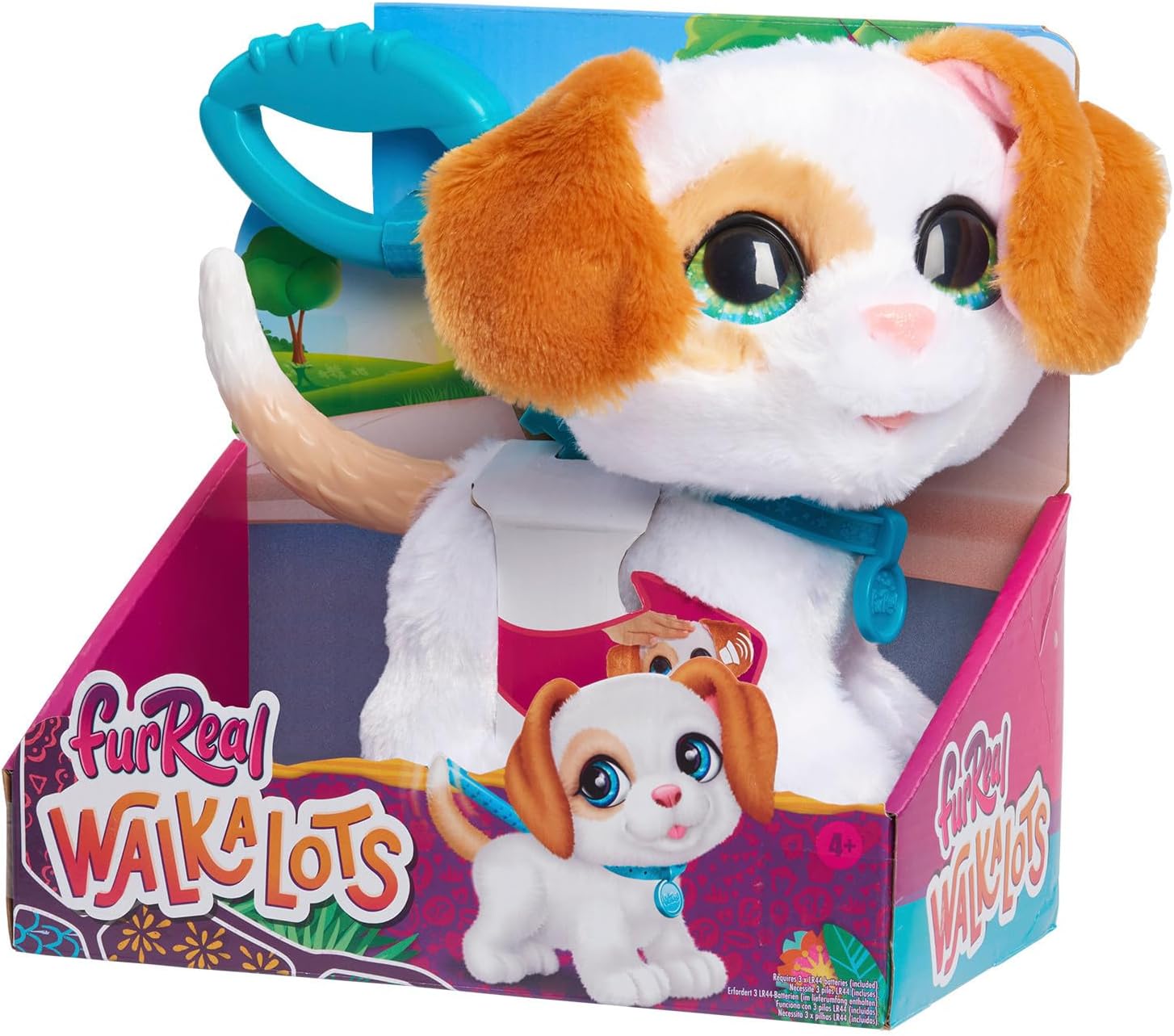 Just Play furReal Walk-A-Lots Big Wags Interactive Toy, Walking 8-inch Plush Puppy with Sounds, Kids Toys for Ages 4 Up