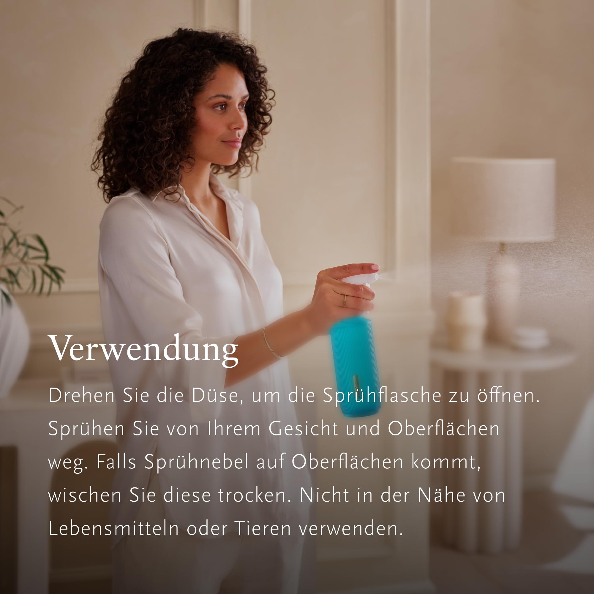 RITUALS Raumspray, The Ritual of Karma, Weißer Tee und Lotusblüte, Lang anhaltender Luxusduft, Premium Glasflasche, 400 ml