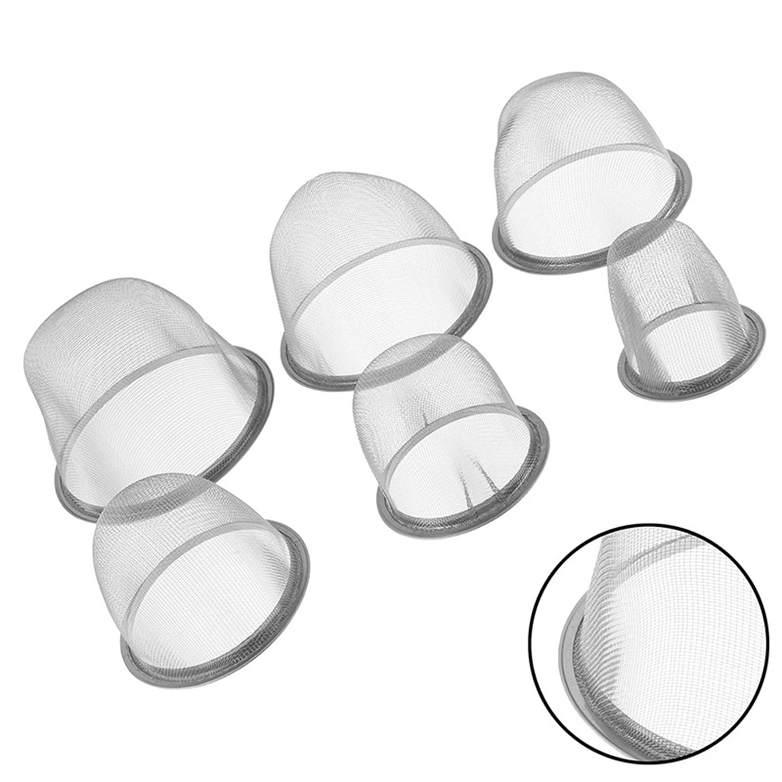 Colador de té reutilizable de malla de acero inoxidable de 5 a 9,5 cm, infusor de té, tetera, filtro de especias y hojas de té, accesorios de cocina, diámetro (F)