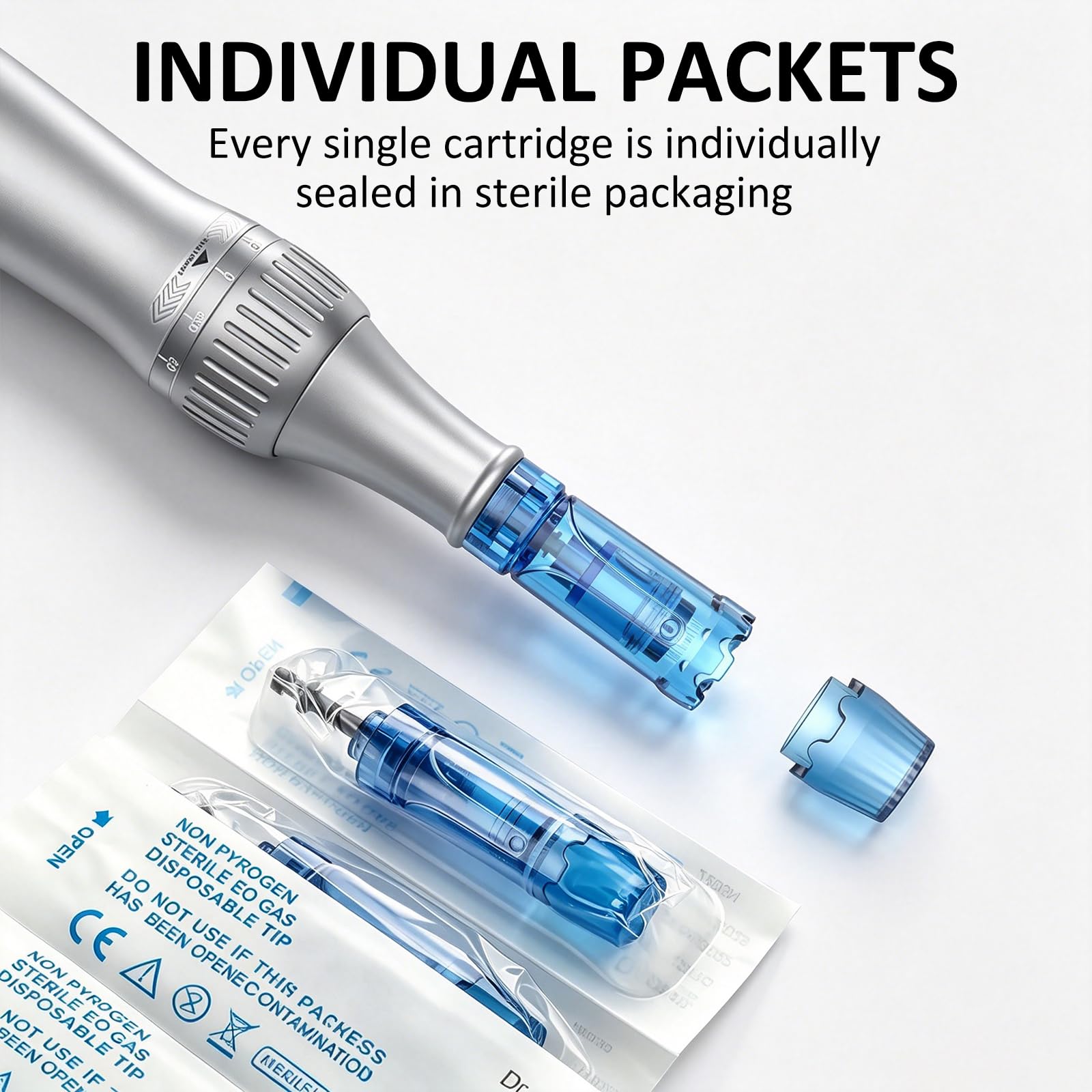 Dr. Pen M8S Kartuschen 36 Pins, Dr.pen Ersatzkartuschen für Dr. pen M8S/A8S/A9/A11, Original Einweg Microneedling Kartuschen (36 Pins, 10Pcs)