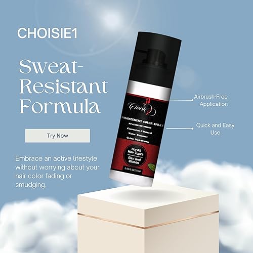 Miniatura 3 de CHOISIE1 Spray de color mejorado - Borwn oscuro natural (no necesita compresor)