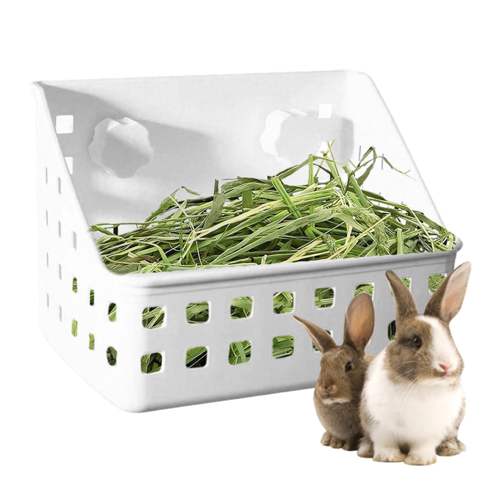 Hay Feeder,Feed Dispenser - Grass Storage Rack Cage Accessories Pet Supplies for Small Animals Indoor Outdoor Chinchillas Hamsters Bunnies