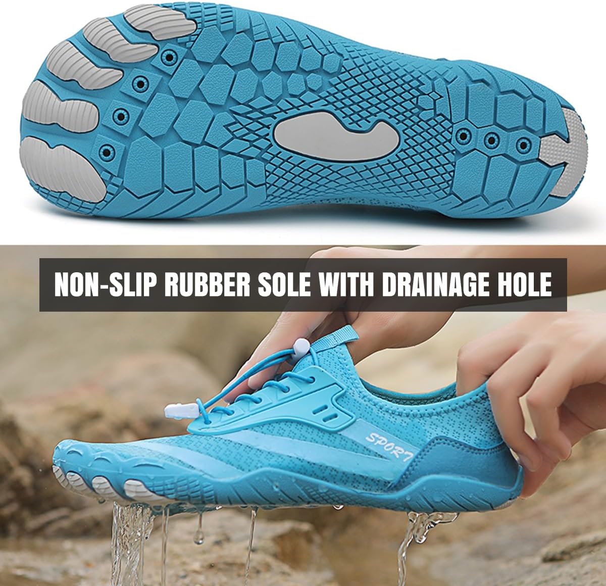 Water Shoes Womens Mens Outdoor Quick Dry Unisex Sports Aqua Shoes for Beach Diving Snorkeling Surfing