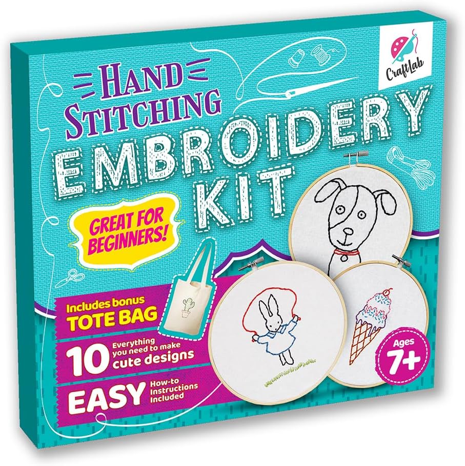CraftLab Embroidery Kit for Beginners