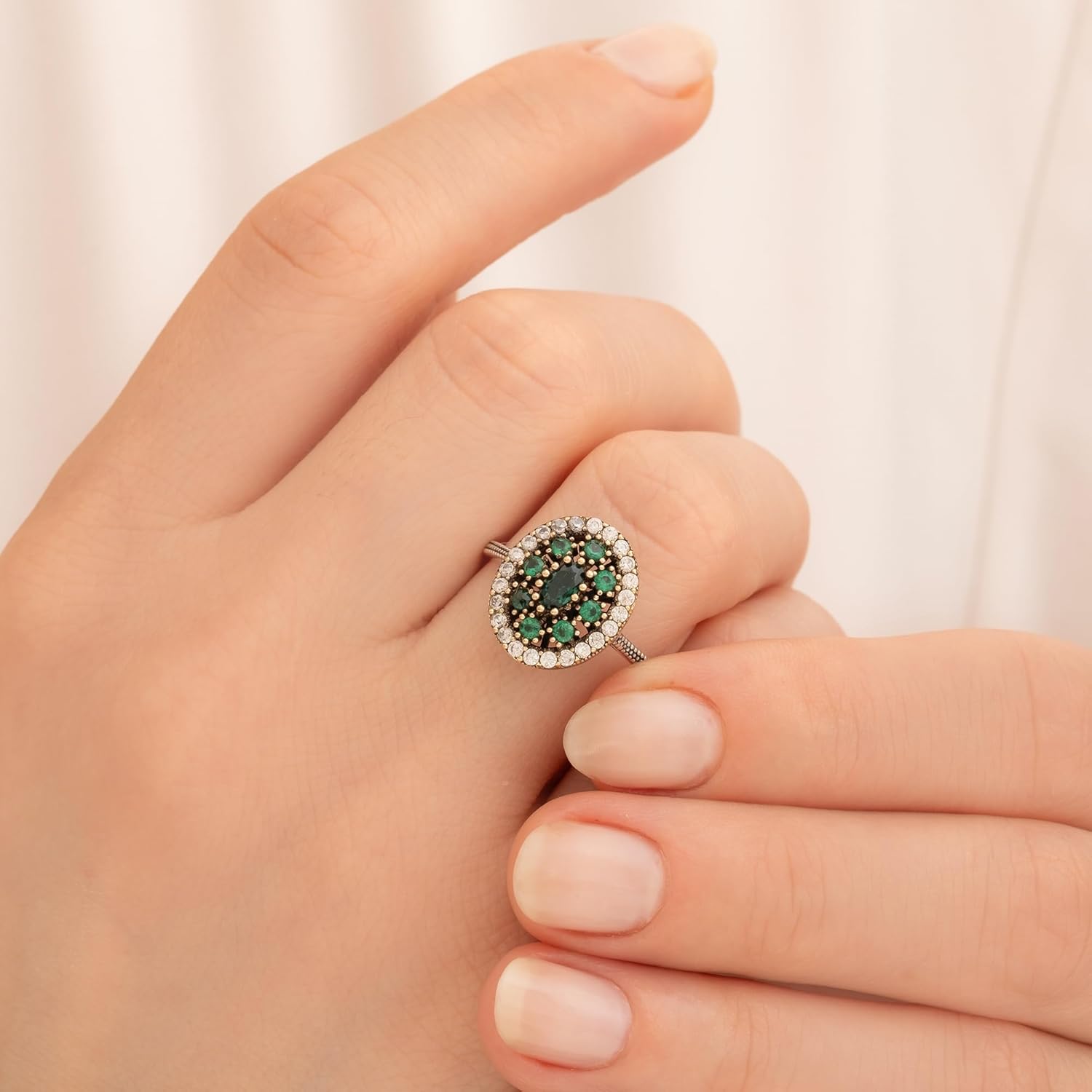 Handmade 925 Sterling Silver Turkish Women Ring