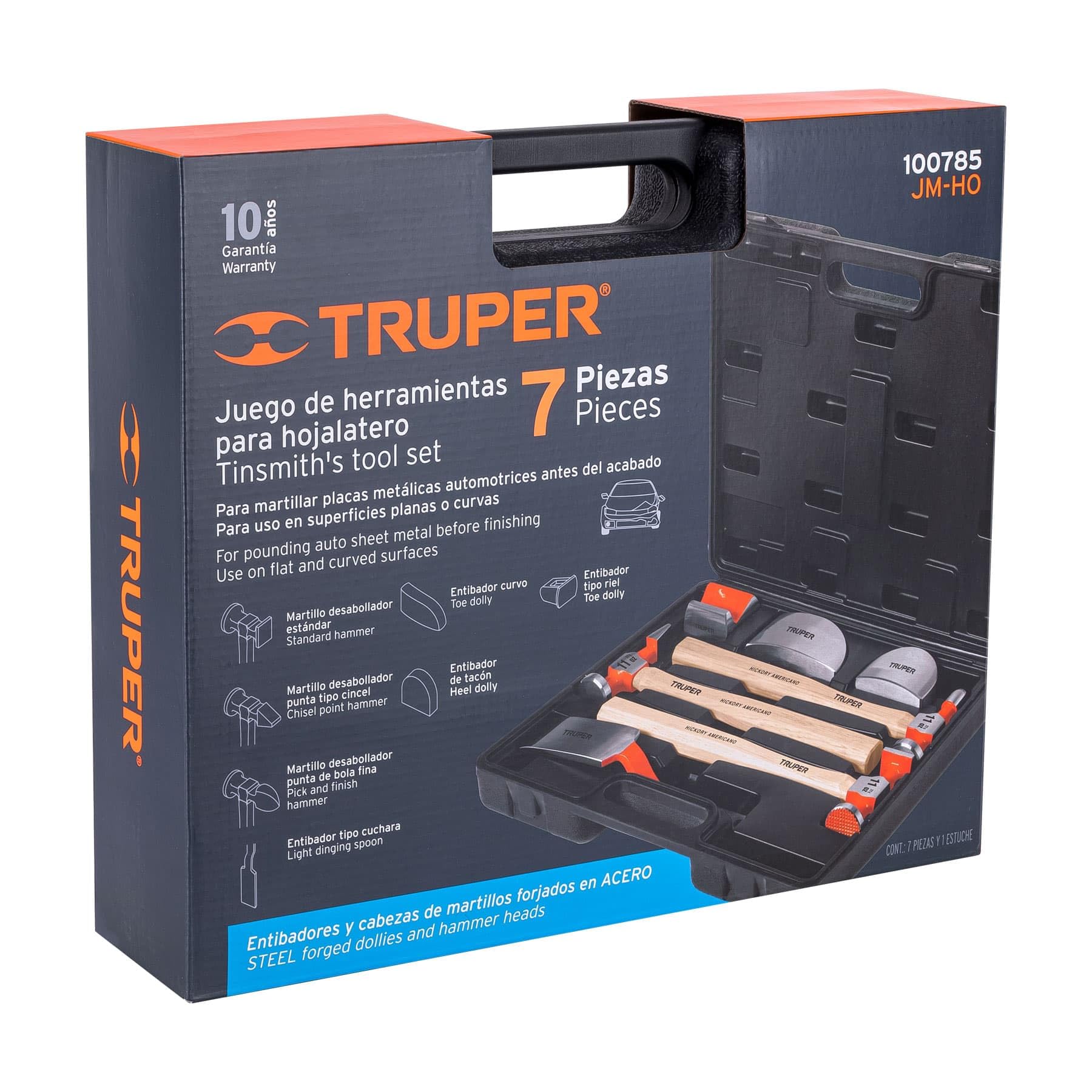 Truper JM-HO, Set 7 pezzi di martelli e entibatori per lattina