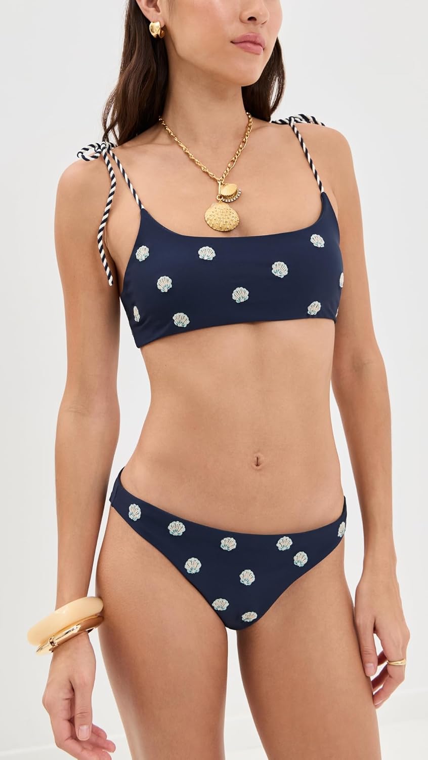 AGUA BENDITA Women's Sereia Aya Embroidered Bikini Top - Image 5