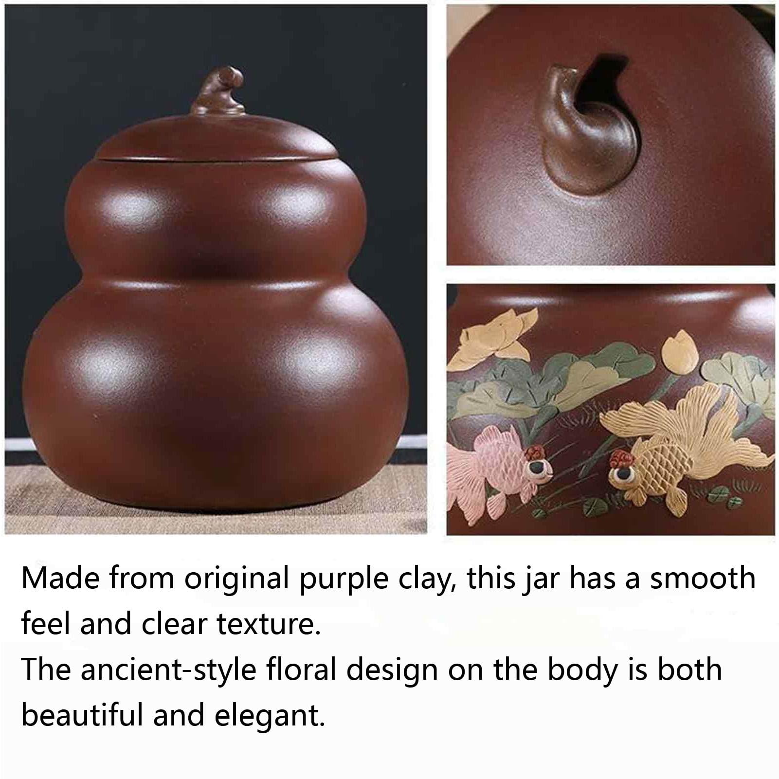 Ceramiczny dozownik wiadra na ryż, domowy pojemnik do przechowywania ryżu, zapieczętowany garnek kuchenny z pokrywką, dozownik zbóż, do mąki, cukru, kawy, herbaty (czerwony)