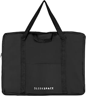 Sleekspace Art Portfolio Case. Soft Case Professional Portfolio with Multi Handles for Artwork Storage, Presentation Book Carrying, Artist Portfolio Bag, Kids Art, TV or Monitor Transport