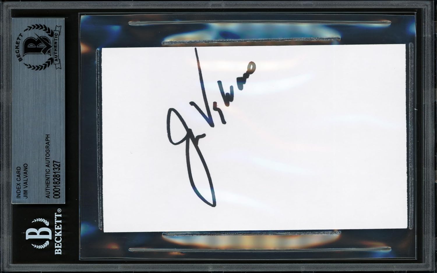 Jim Valvano Autographed 3x5 Index Basketball Card NC State Beckett BAS #18281327