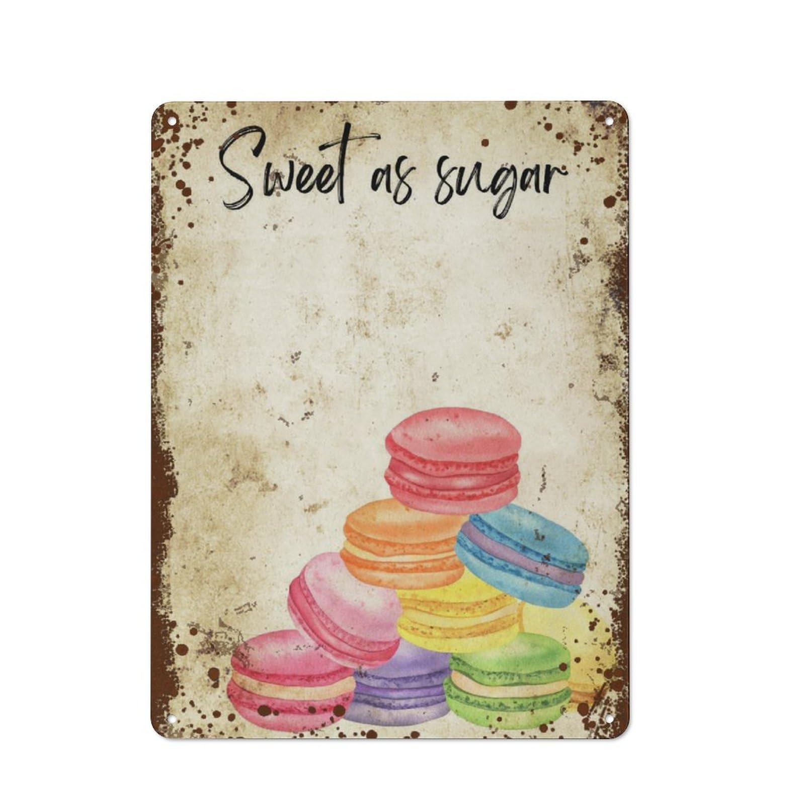 Kwqdozf Style-7 12X16inch Sweet As Sugar Macaron ,Kitchen Decor, French Macarons, Baking ,M