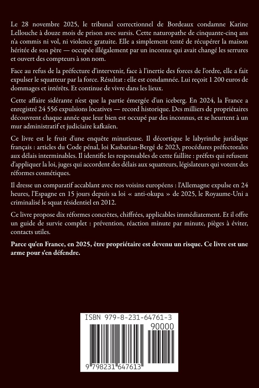 propriétaires volés, squatteurs protégés