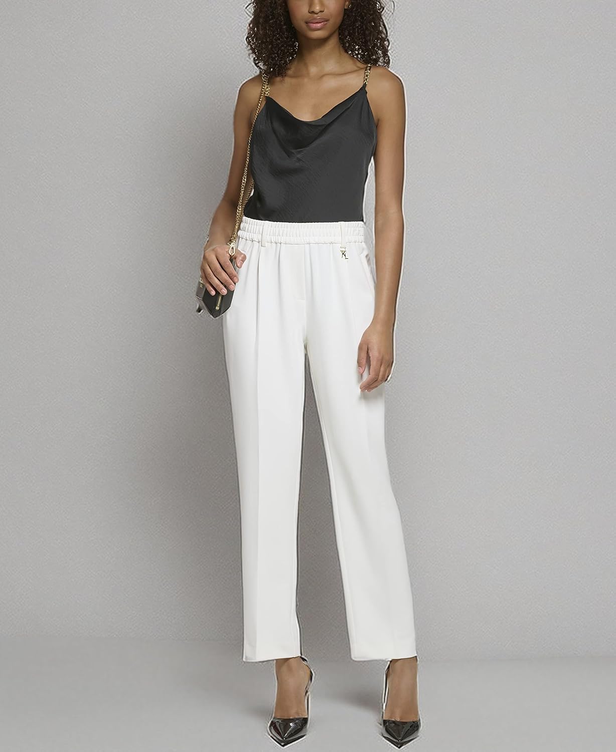 Karl Lagerfeld Womens Everyday Relaxed Casual Pant - Image 9