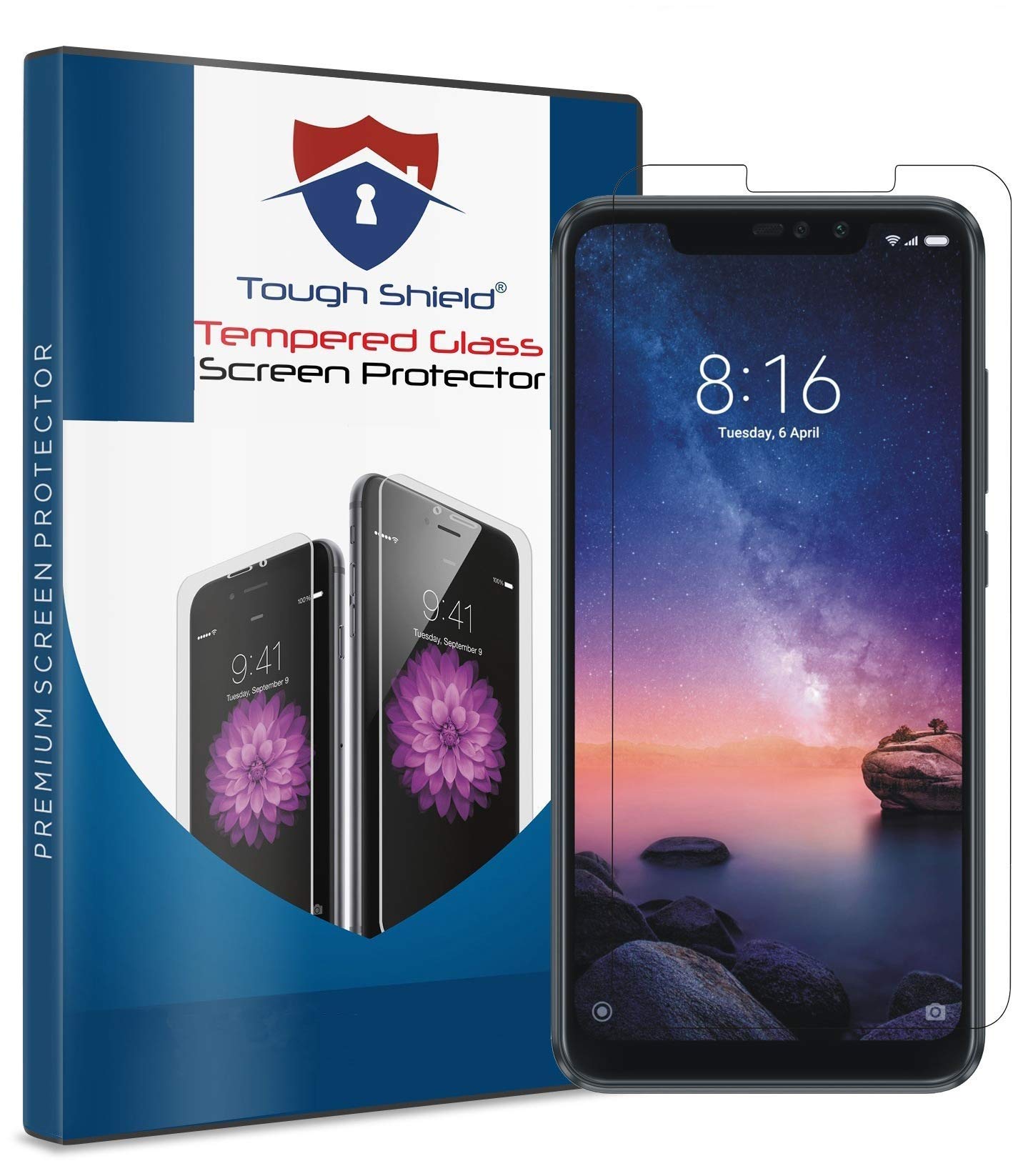 TOUGH SHIELD® 0.3 mm 9H Flexible Gorilla Guard Tempered Glass Screen Protector Shield for Xiaomi Redmi Note 6 Pro (Pack of 1) (B07NK8453K) Amazon Price History, Amazon Price Tracker