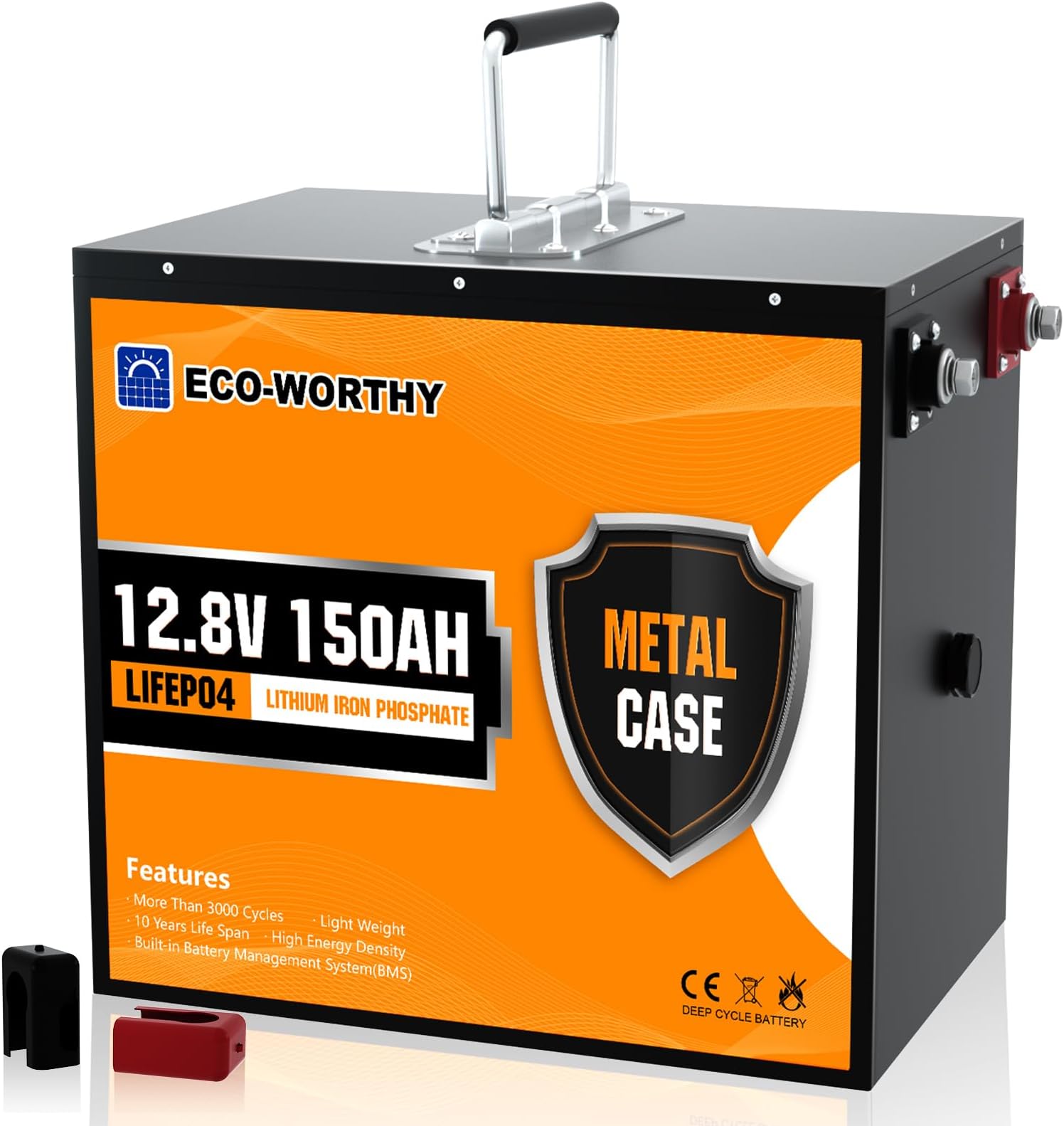 ECOWORTHY 12.8V 150Ah LiFePO4 Battery Lithium Leisure Battery