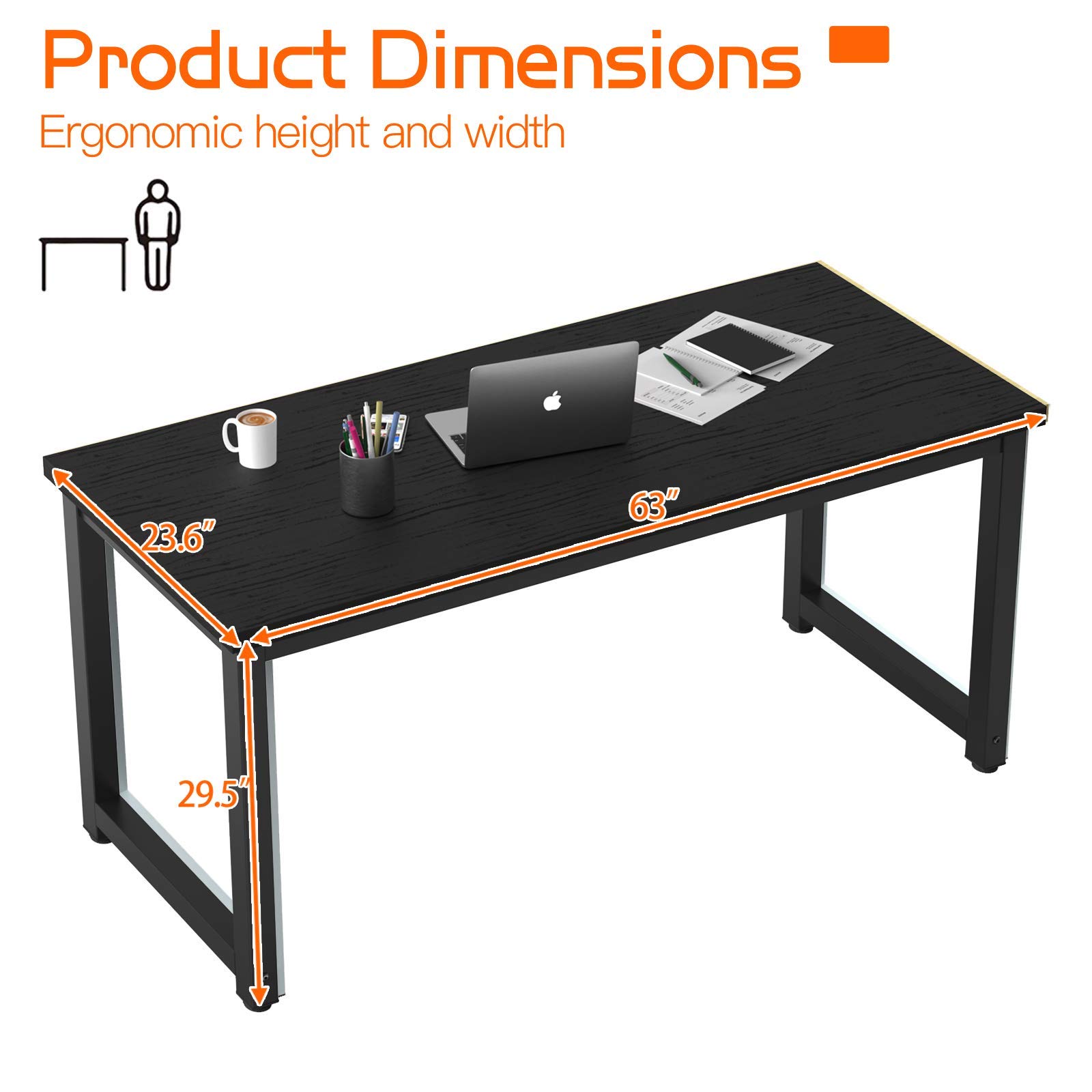 NSdirect 63 Large Computer Desk Modern Simple Style PC Table Office nsdirect-63-large-computer-desk-modern-simple-style-pc-table-office