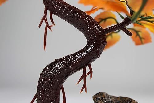 Miniatura 6 de Penn-PLAX Deco-Réplicas - Decoración para acuario de árbol bonsái color naranja segura para peceras de agua dulce y salada 8 pulgadas de altura