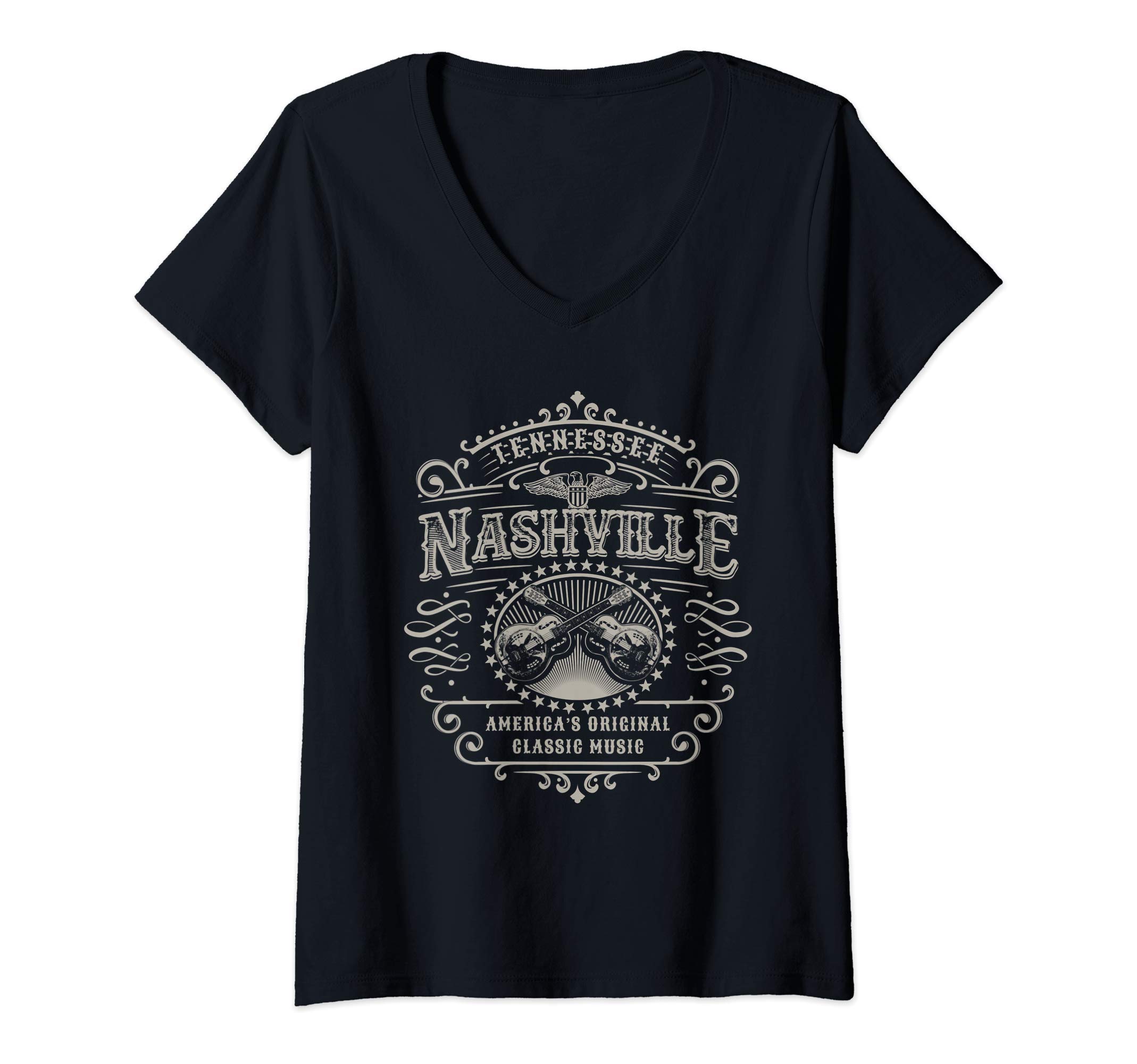 T-shirt con design retrò Nashville Cityscape, maglietta vintage Nashville, souvenir della città della musica, maglietta con skyline del Tennessee, regalo retrò Nashville