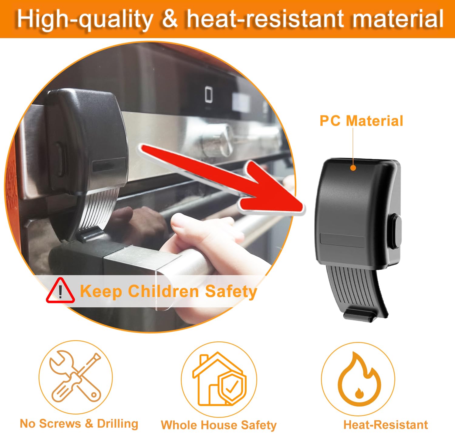 2 cerraduras para horno de seguridad infantil, a prueba de bebés, seguridad infantil para niños, cerraduras de seguridad para horno fáciles de instalar y cerradura de puerta de lavavajillas