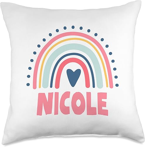 Miniatura 5 de Idea Regalo Personalizzata con Nome Gifts Idea Nicole Name Custom Woman Myth Legend - Almohada para fiesta de cumpleaños, 16 x 16 pulgadas,