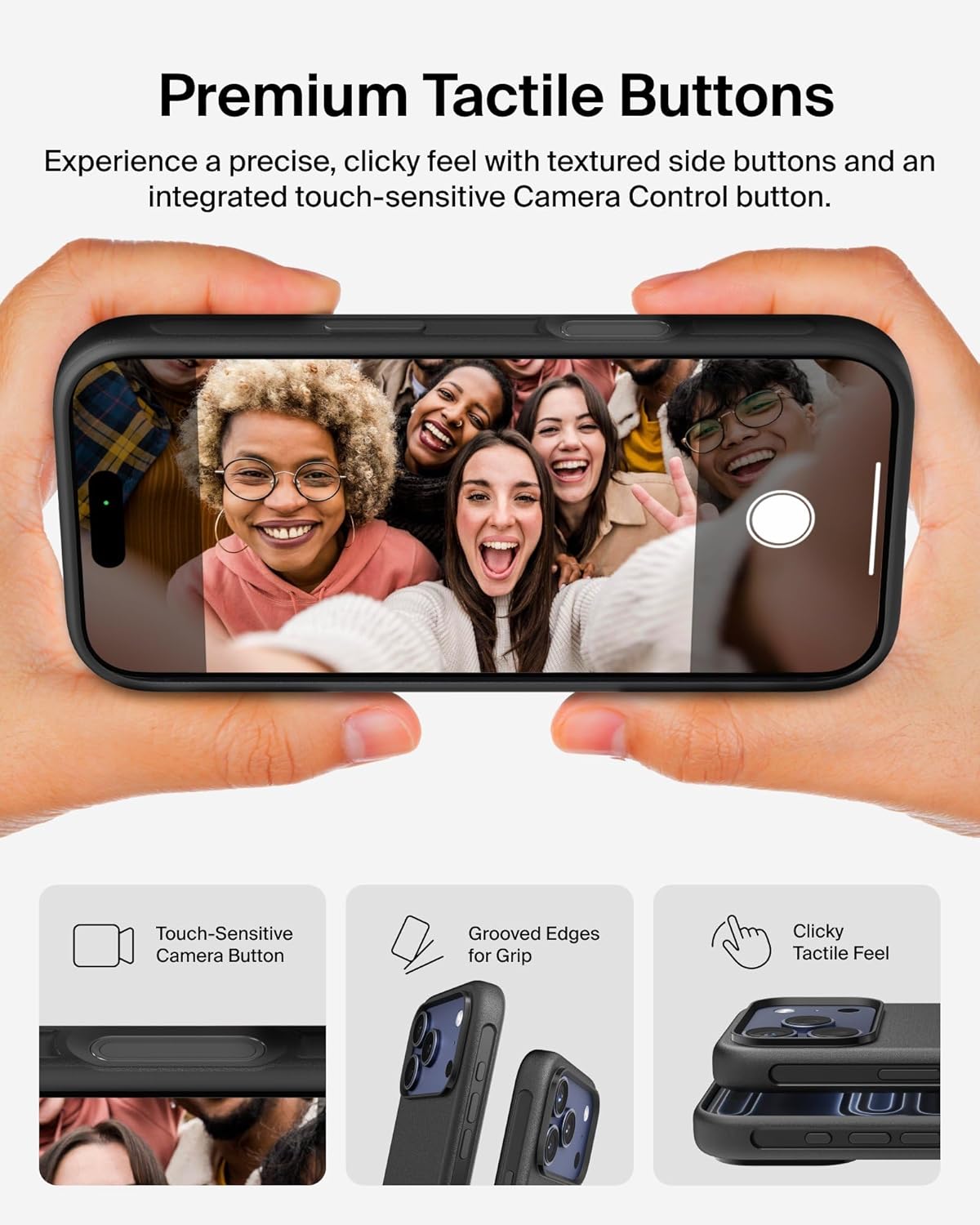 Belkin for iPhone 17 Pro Max Case, Protect, MagSafe Compatible w/Anti-Scratch & Anti-Yellowing Treated Coating, Touch Sensitive Camera Control - Military Grade, Slim Design, Shockproof, Protective