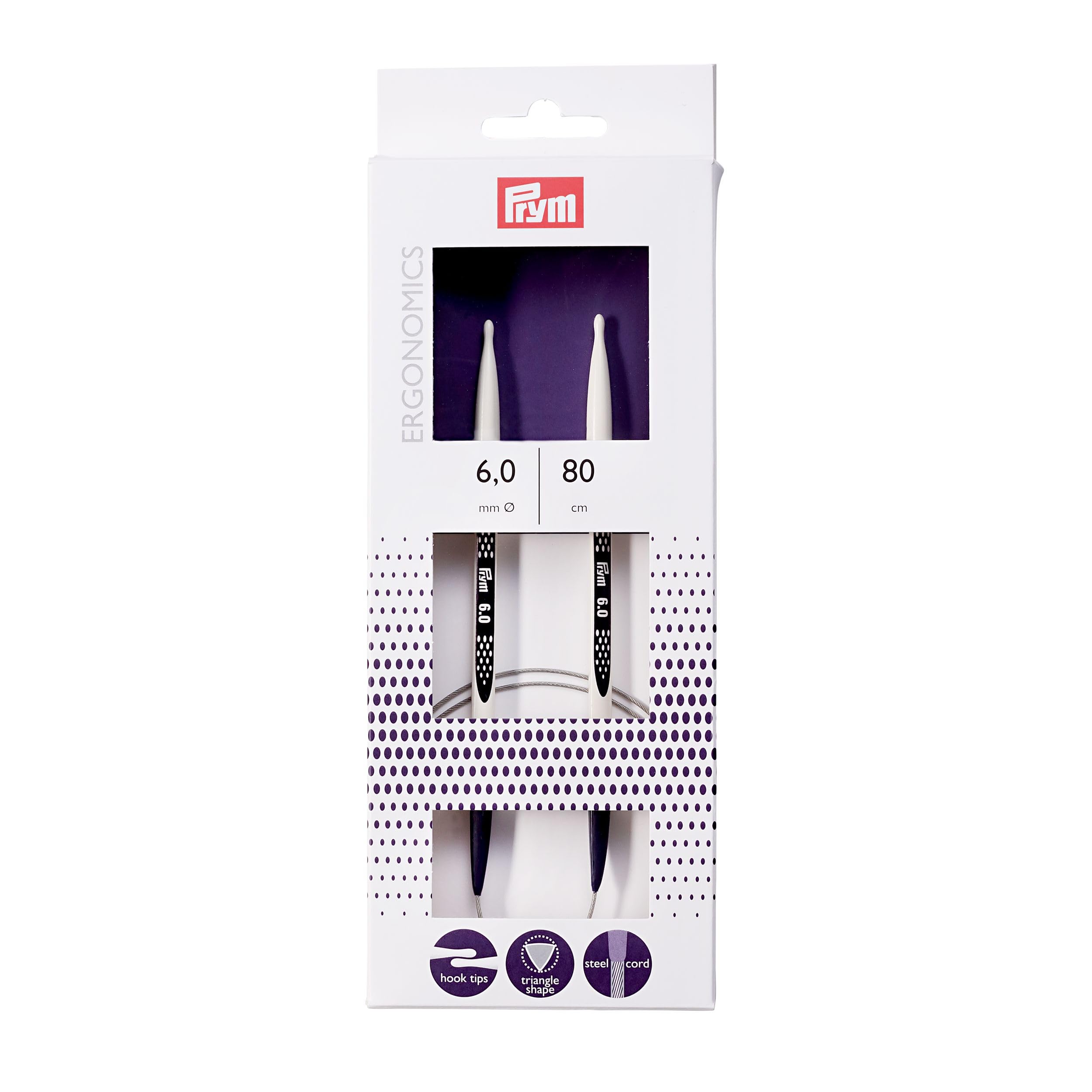 Prym - Ergonomics (80cm, 6.00mm) Circular Needle - 1 Unit