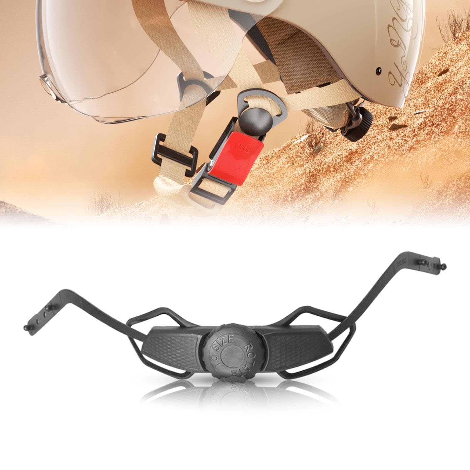 Homyl Ajusteur de Casque Sangle Réglable Rétention avec Boucle de Verrouillage pour Ski Cyclisme Sport