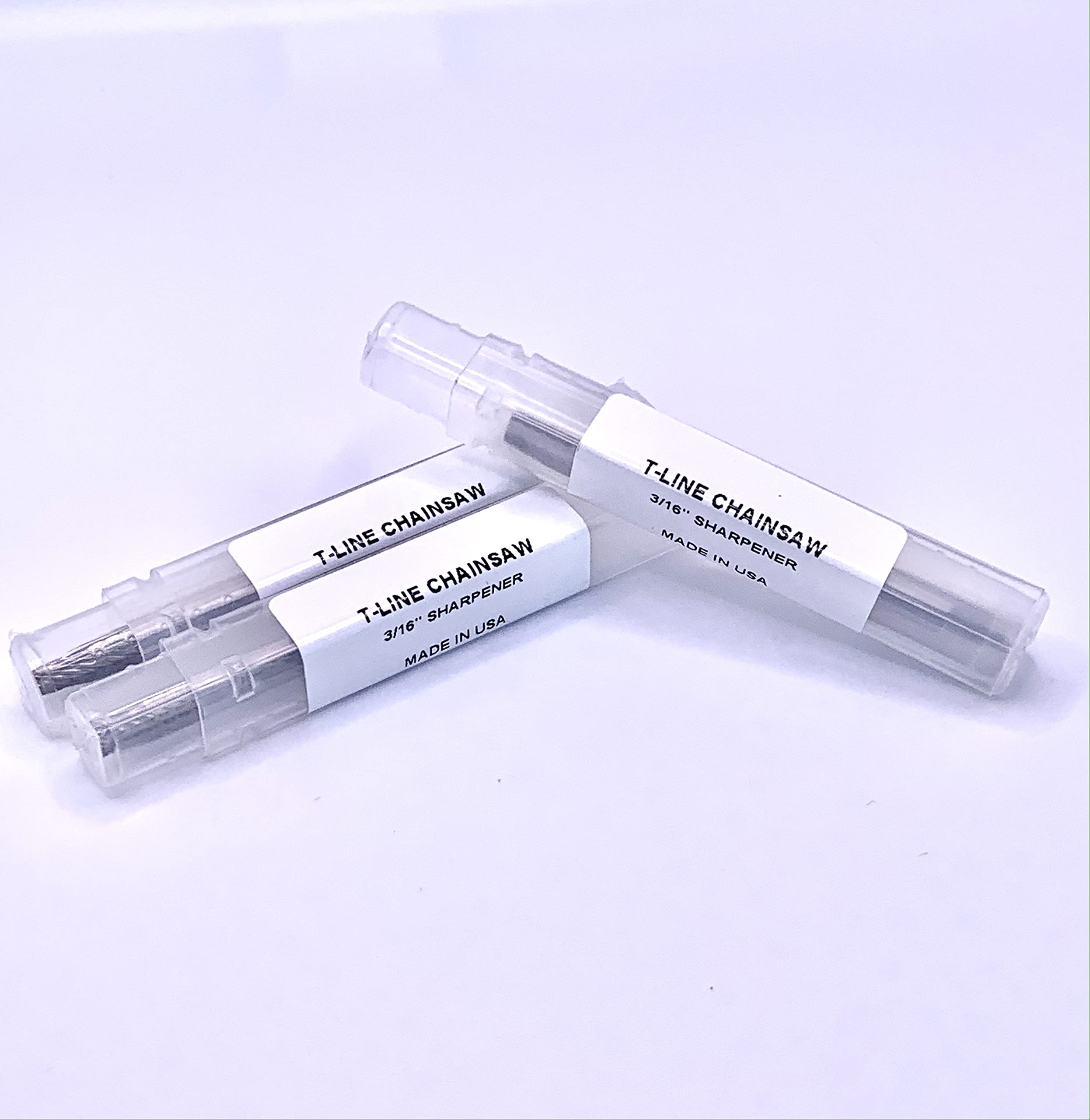 Cortador de carburo, compatible con afilador de motosierra Timberline (3/16 pulgadas, paquete de 3)