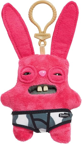 Fuggler 5-Inch Plush Clip-On | Rabid Rabbit - Pink