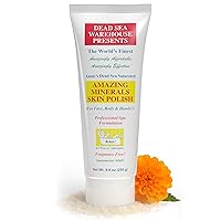 Vista 1 de Dead Sea Warehouse - Exfoliante de sal del Mar Muerto para la piel - Para cara, codos ásperos y rodillas - Piel suave y sedosa, sin fragancia