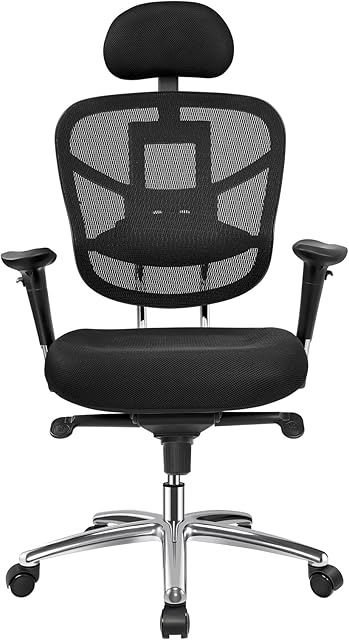 LONGTOO Ergonomic Office Chair, High Back Mesh Adjustable Desk Chair,Thick Seat Cushion Computer Chair-3D Adjustable Headrest, Lumbar Support and Armrestfor Home and Office Black